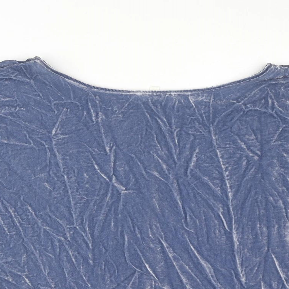 Womens UK Size 18 Per Una Blue Basic Blouse