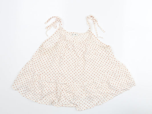 Womens UK Size 8 Mango Ivory Camisole Blouse