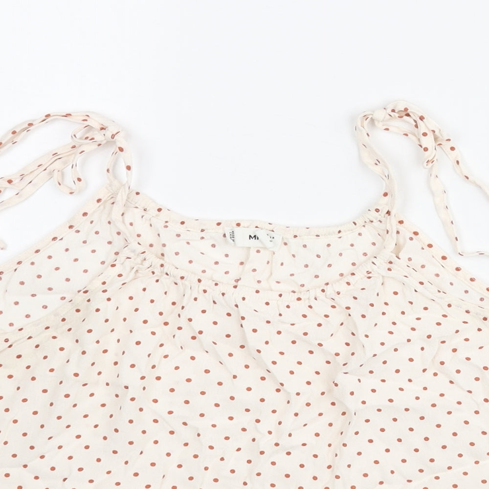 Womens UK Size 8 Mango Ivory Camisole Blouse