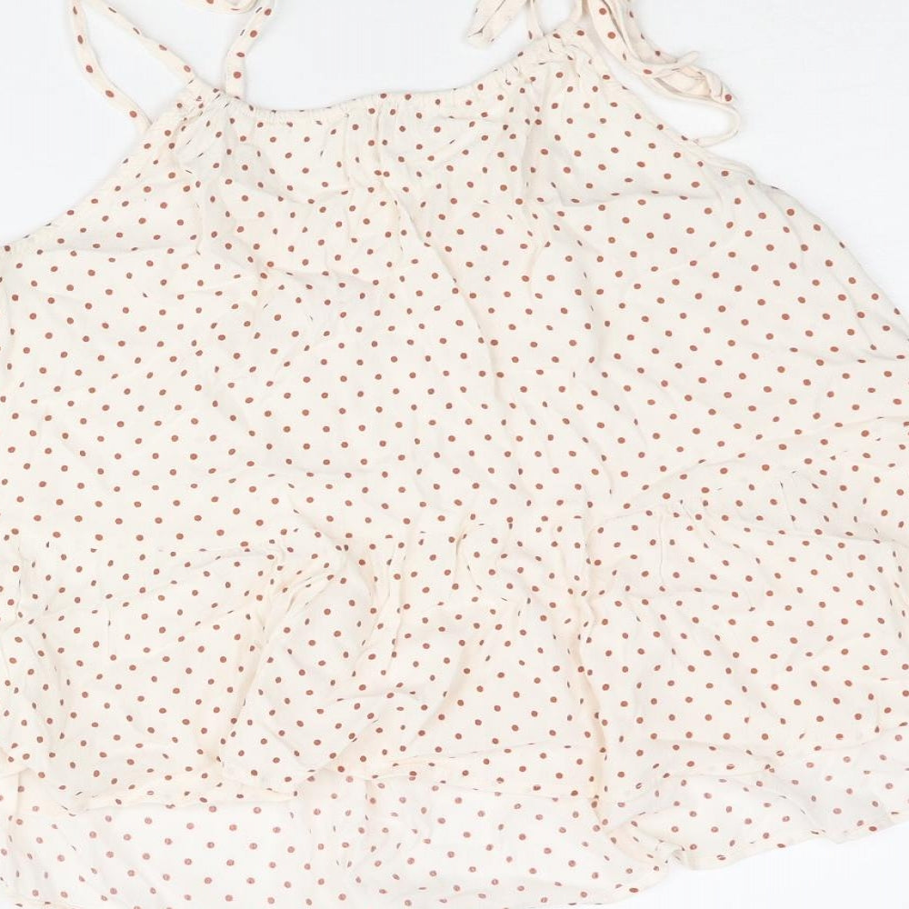 Womens UK Size 8 Mango Ivory Camisole Blouse