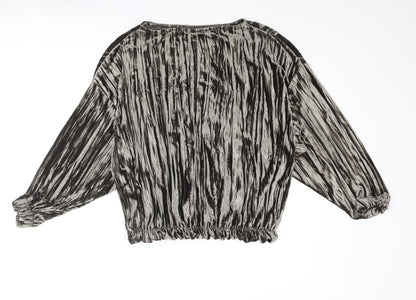Womens UK Size S Pull&Bear Brown Basic Blouse