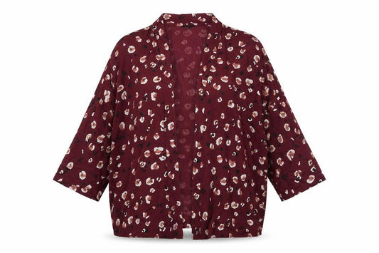 Womens UK Size S NEXT Red Kimono Blouse