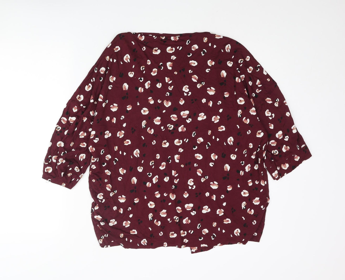 Womens UK Size S NEXT Red Kimono Blouse
