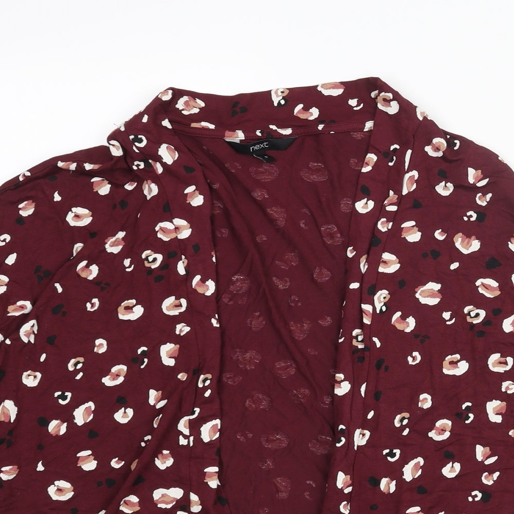 Womens UK Size S NEXT Red Kimono Blouse