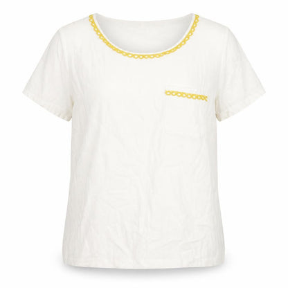 N.W.3 Womens Ivory Viscose Basic Blouse Size 12 Round Neck - Twim