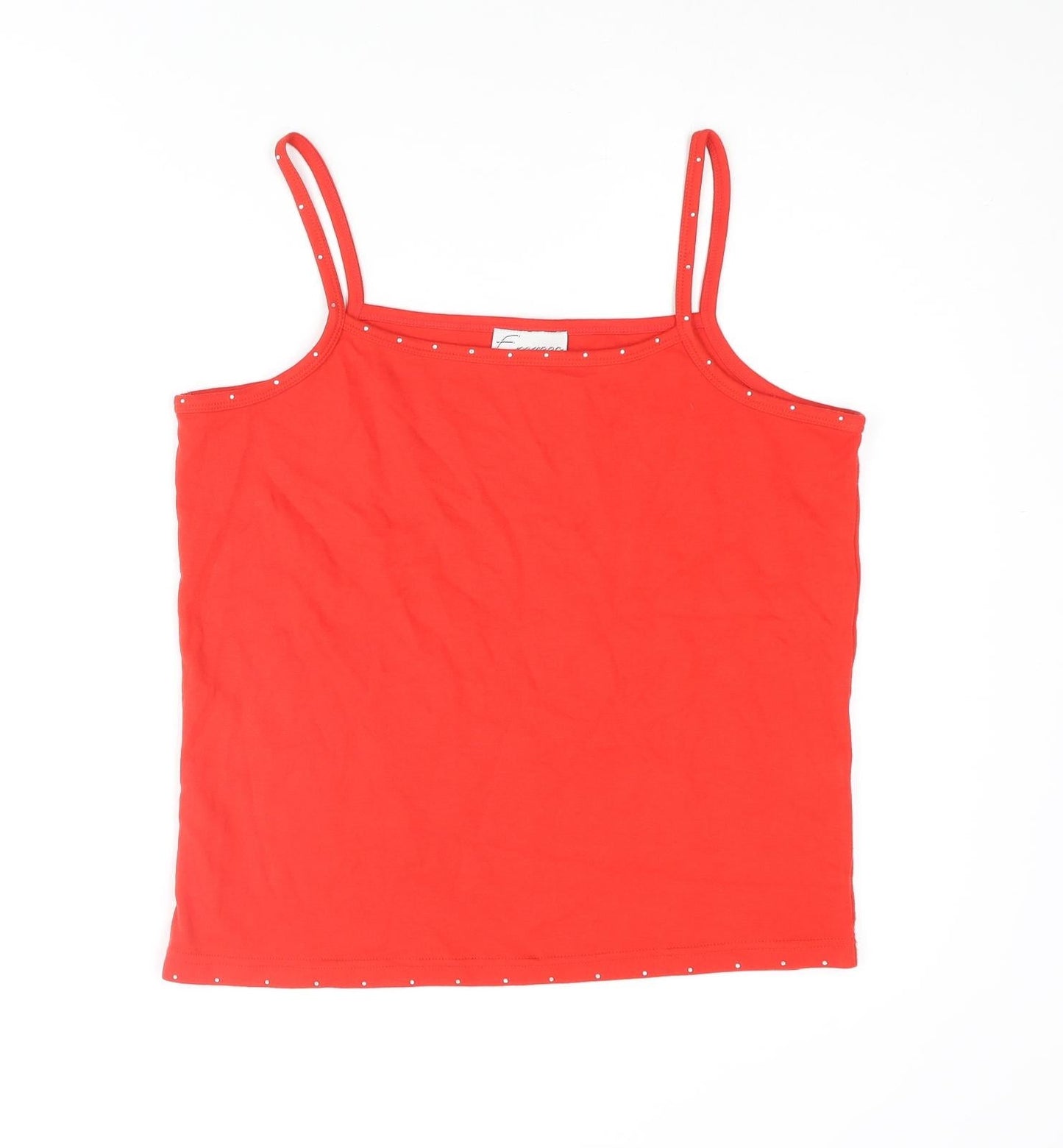 Womens UK Size 14 Emreco Yellow Basic Tank