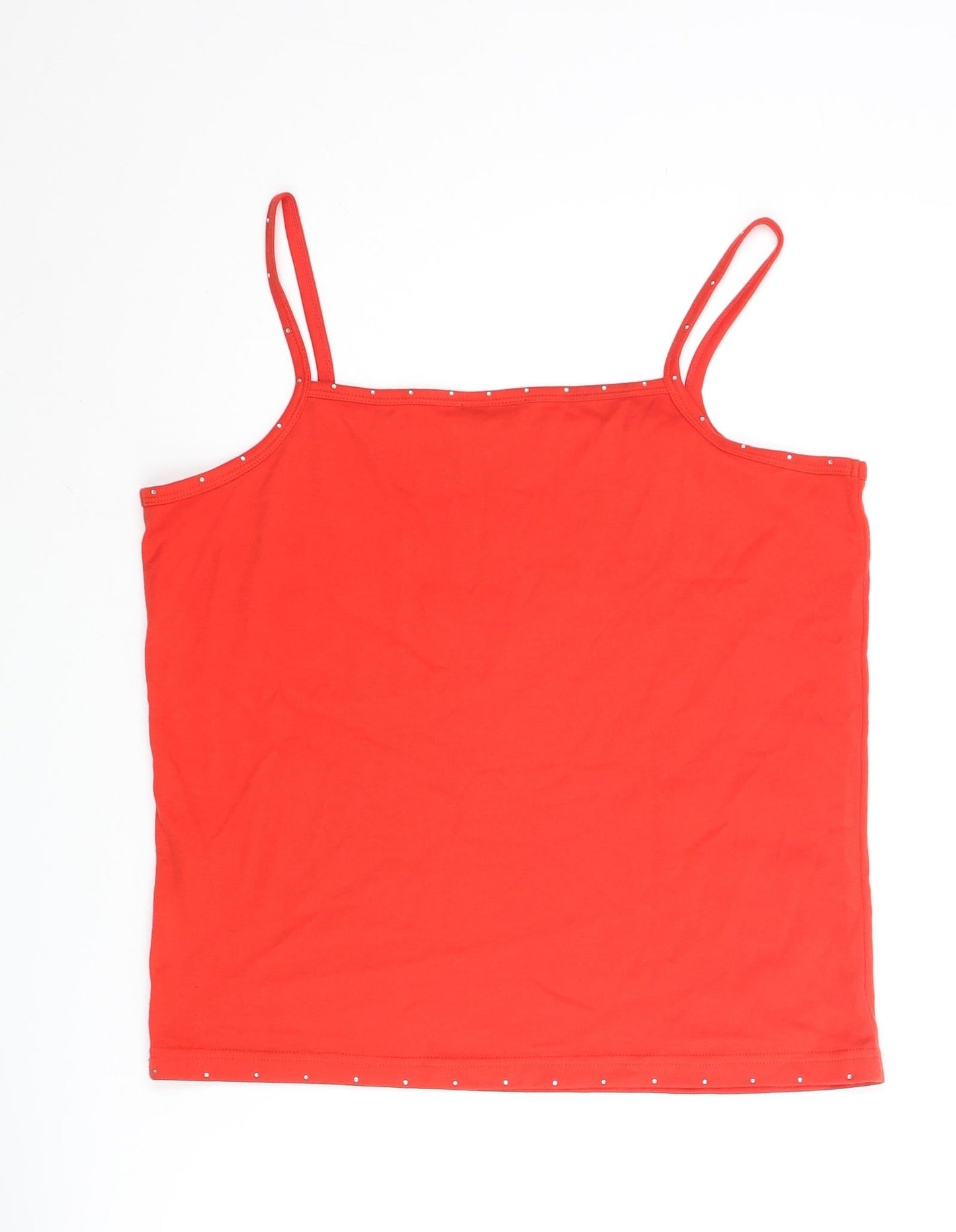 Womens UK Size 14 Emreco Yellow Basic Tank