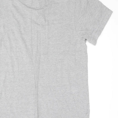 Raging Bull Mens Grey Cotton Polo Size S Collared Button