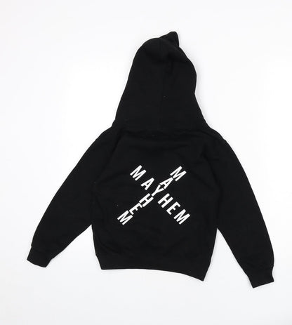 Mayhem Boys Black Cotton Pullover Hoodie Size 7-8 Years Pullover