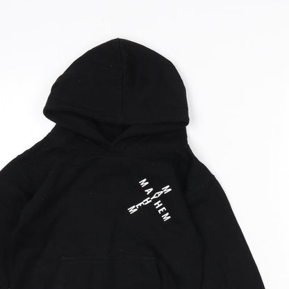 Mayhem Boys Black Cotton Pullover Hoodie Size 7-8 Years Pullover