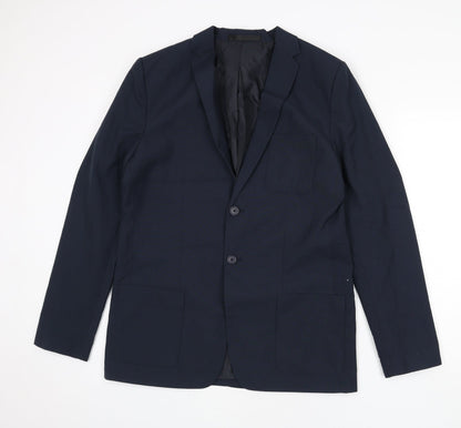 Mens UK Size 41 Marks and Spencer Regular Blue Suit Jacket