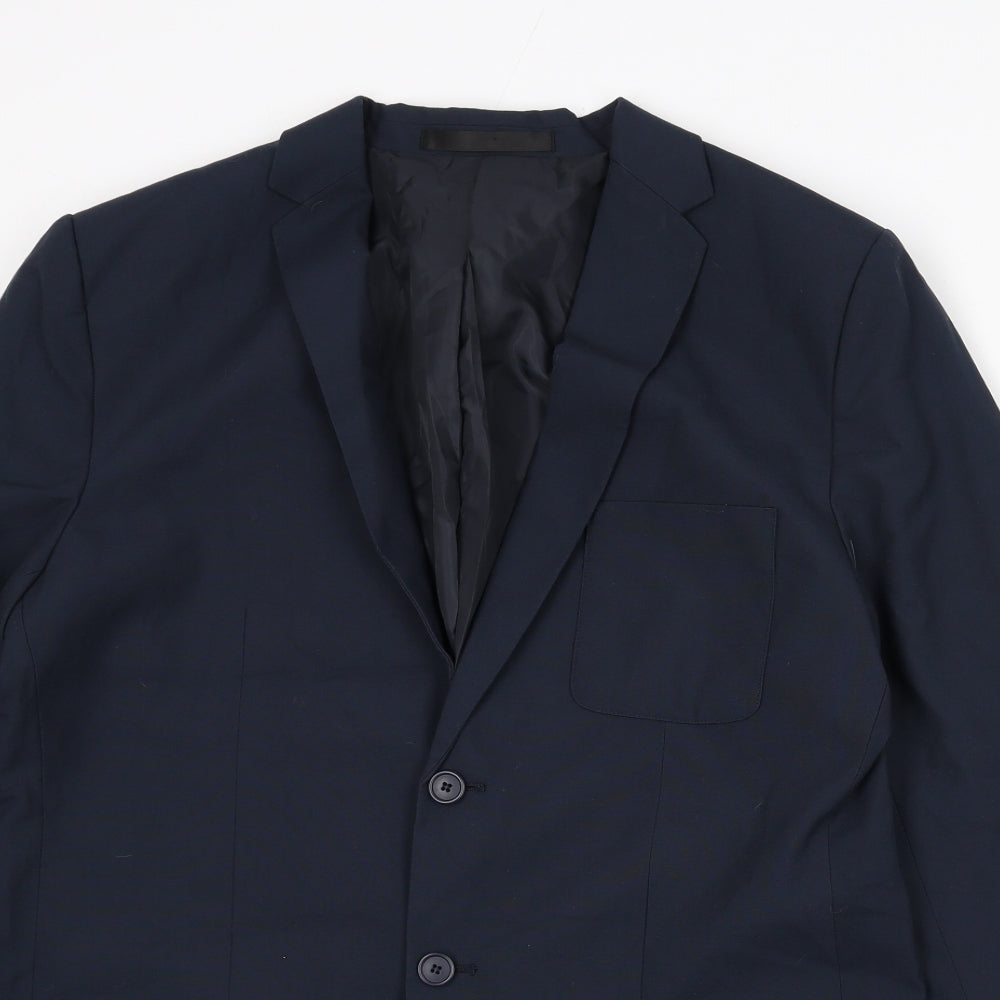 Mens UK Size 41 Marks and Spencer Regular Blue Suit Jacket