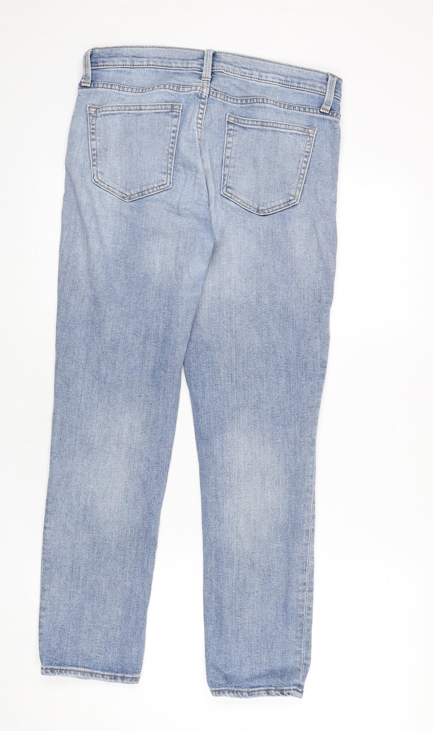 Gap Mens Blue Cotton Straight Jeans Size 28 in L27 in Regular Zip