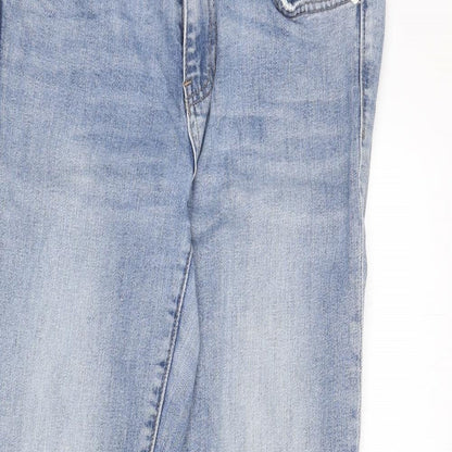 Gap Mens Blue Cotton Straight Jeans Size 28 in L27 in Regular Zip