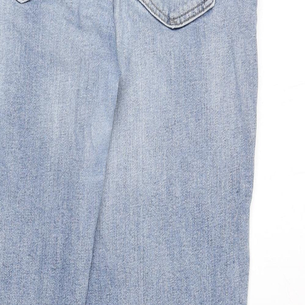 Gap Mens Blue Cotton Straight Jeans Size 28 in L27 in Regular Zip