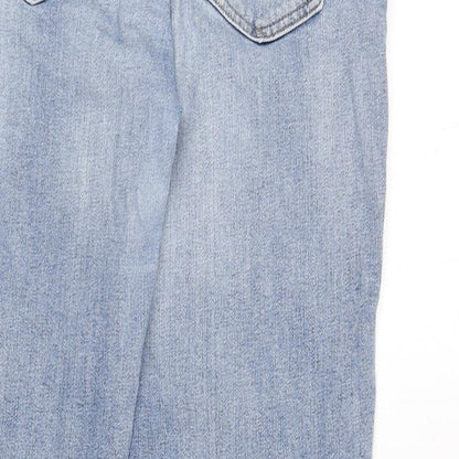 Gap Mens Blue Cotton Straight Jeans Size 28 in L27 in Regular Zip