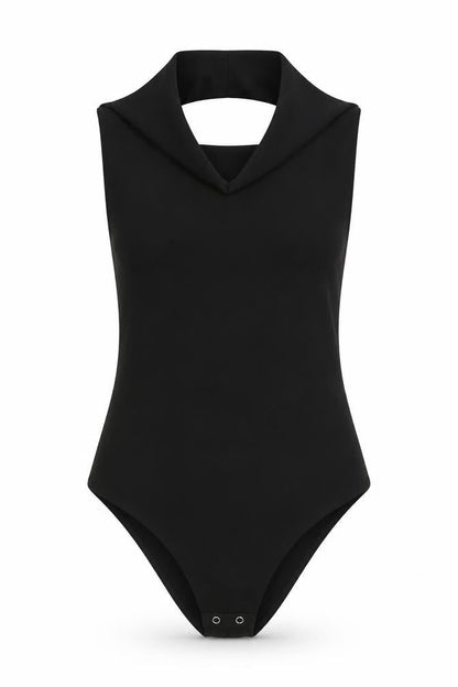 Womens UK Size L Zara One-Piece Black Bodysuit