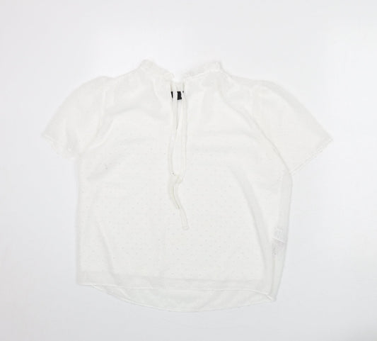 Womens UK Size 14 New Look White Basic Blouse