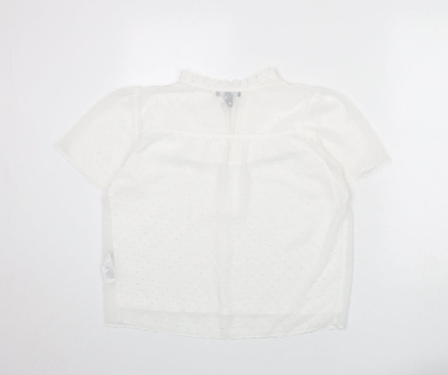 Womens UK Size 14 New Look White Basic Blouse