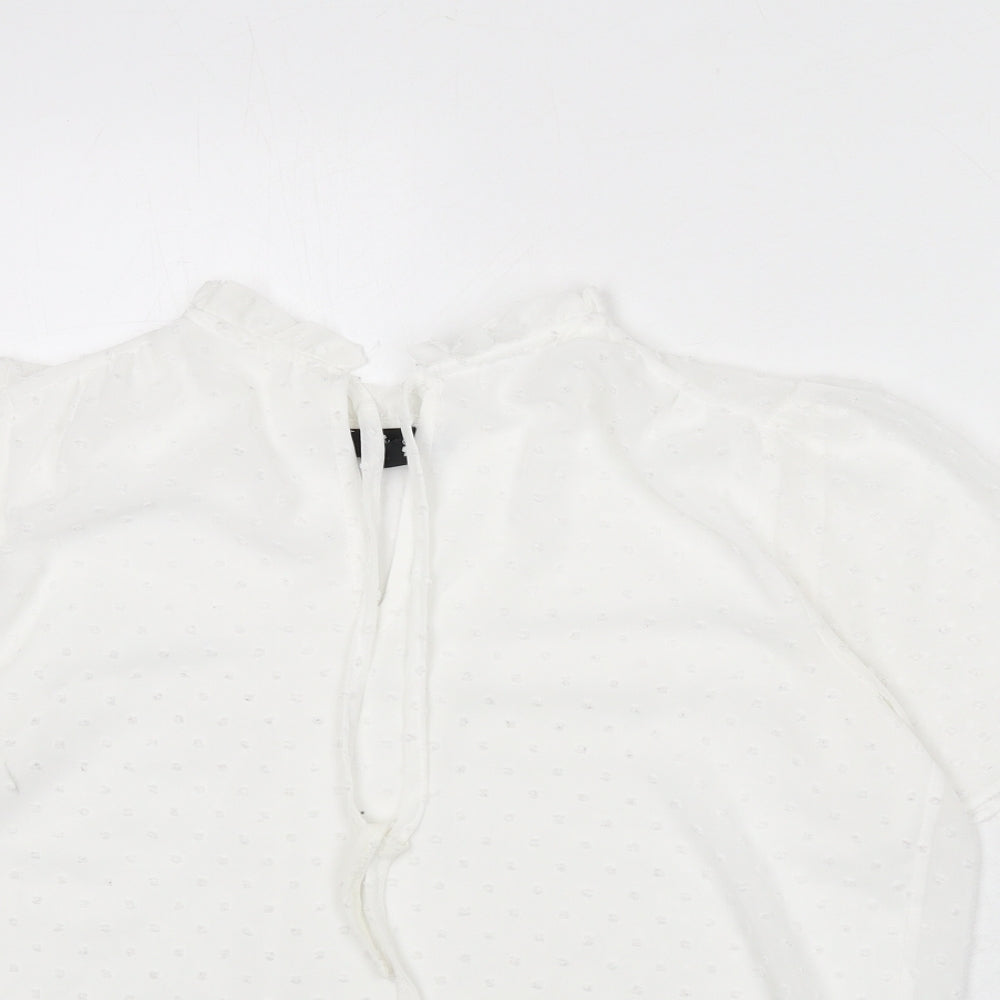 Womens UK Size 14 New Look White Basic Blouse