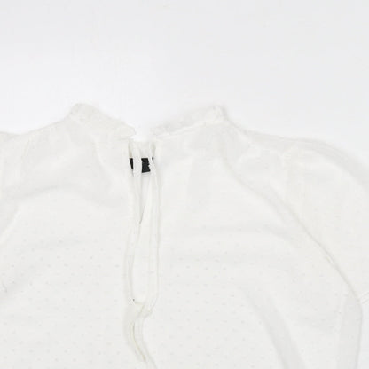 Womens UK Size 14 New Look White Basic Blouse