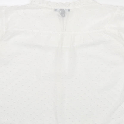 Womens UK Size 14 New Look White Basic Blouse
