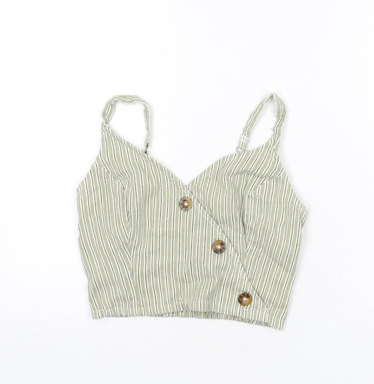 Womens UK Size S Hollister Green Camisole Tank