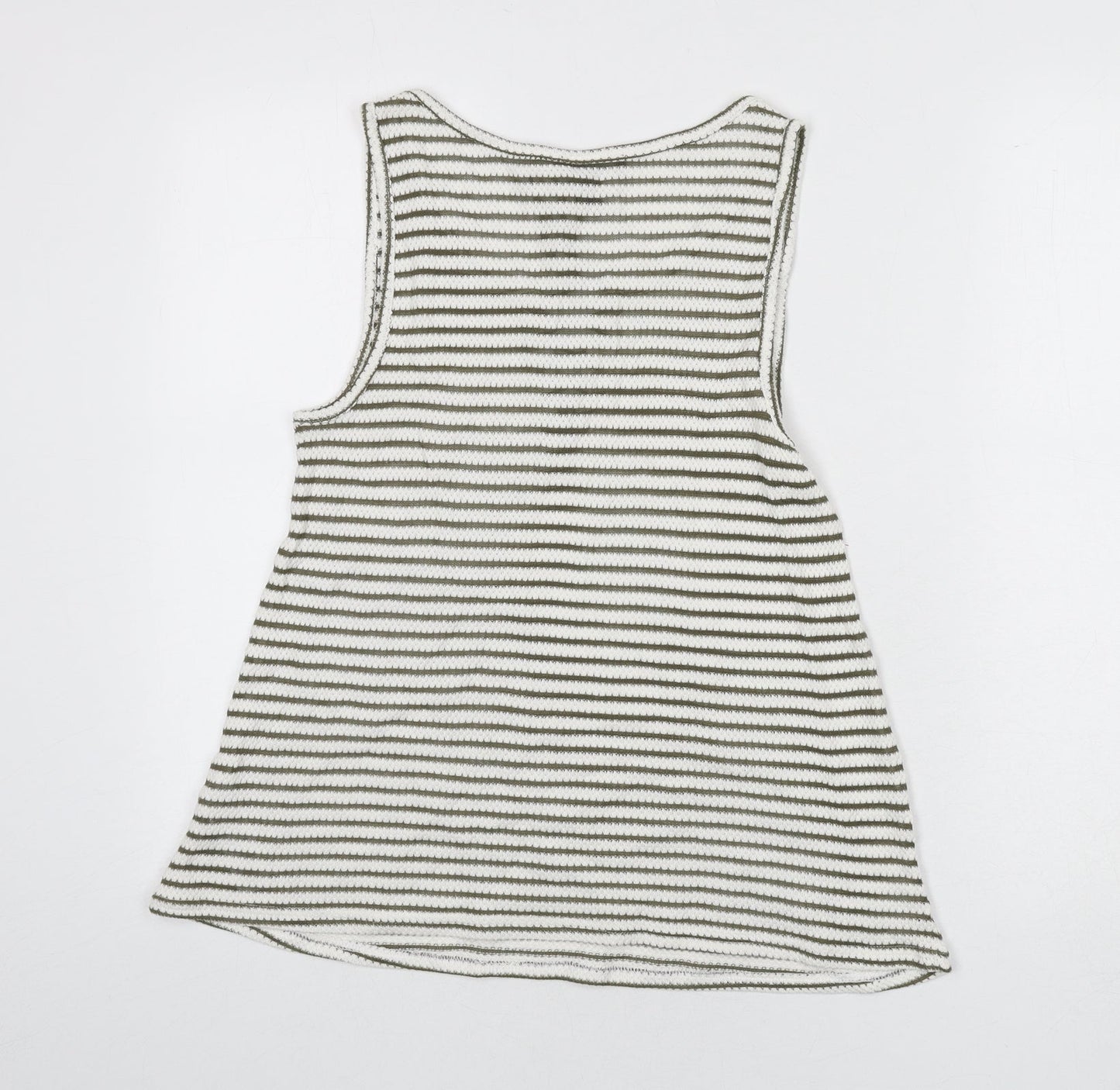 Womens UK Size M New Look Green Basic Tank