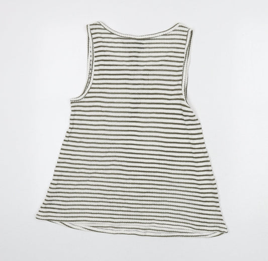 Womens UK Size M New Look Green Basic Tank