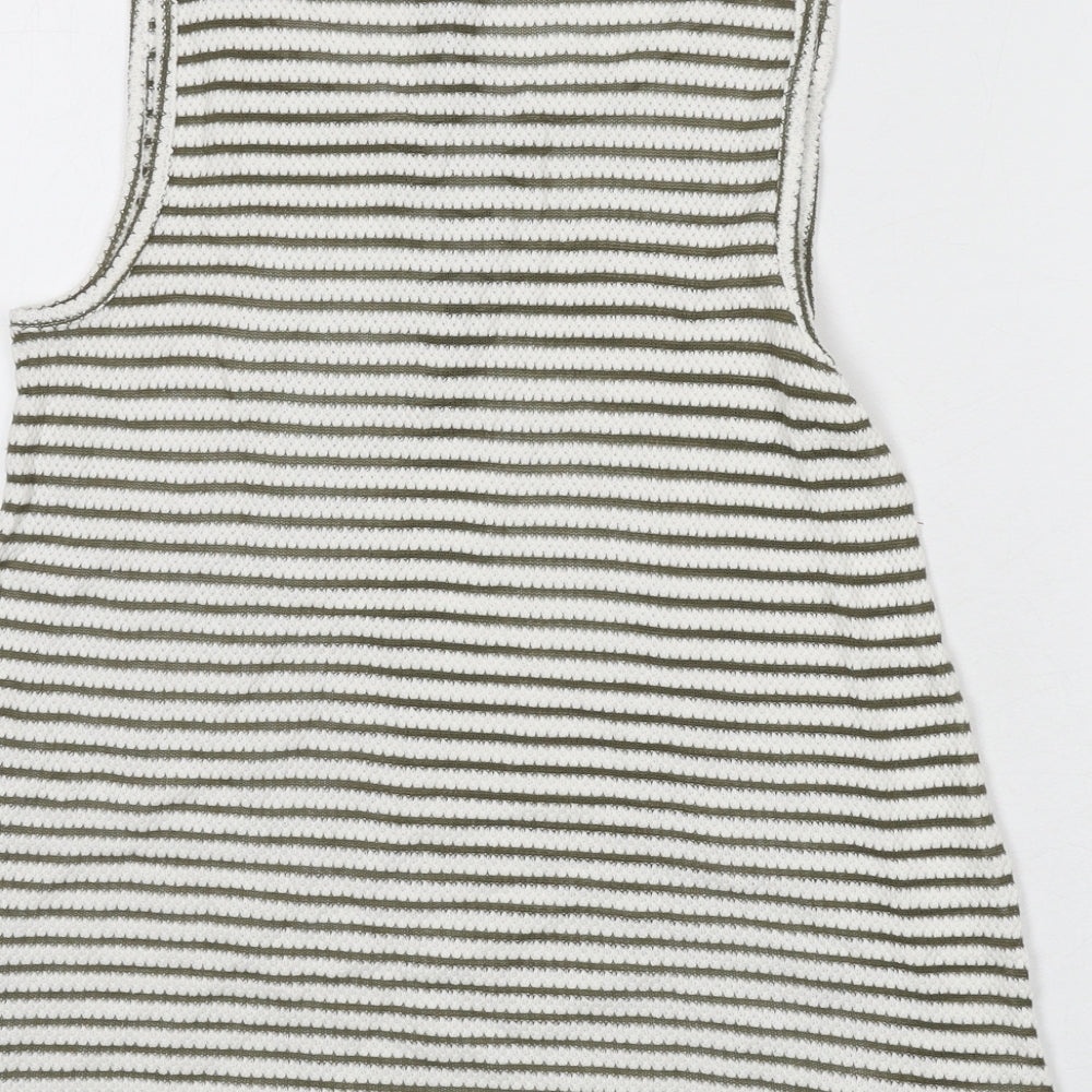 Womens UK Size M New Look Green Basic Tank