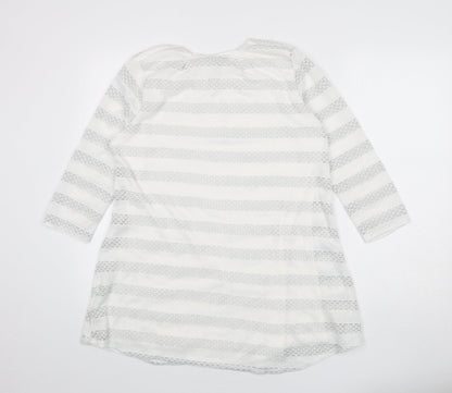 Womens UK Size 12 Saloos White Basic T-Shirt