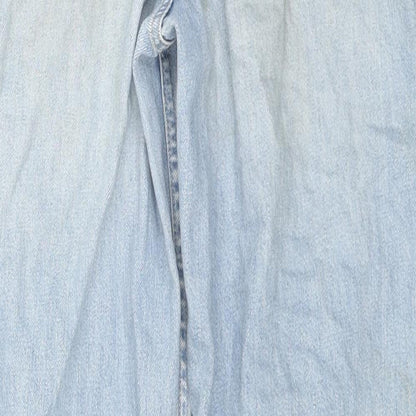 Uniqlo Womens Blue Cotton Bootcut Jeans Size 25 in L31 in Regular Zip