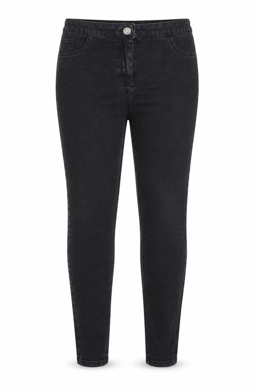 Denim// Womens Black Cotton Skinny Jeans Size 16 L28 in Regular Zip