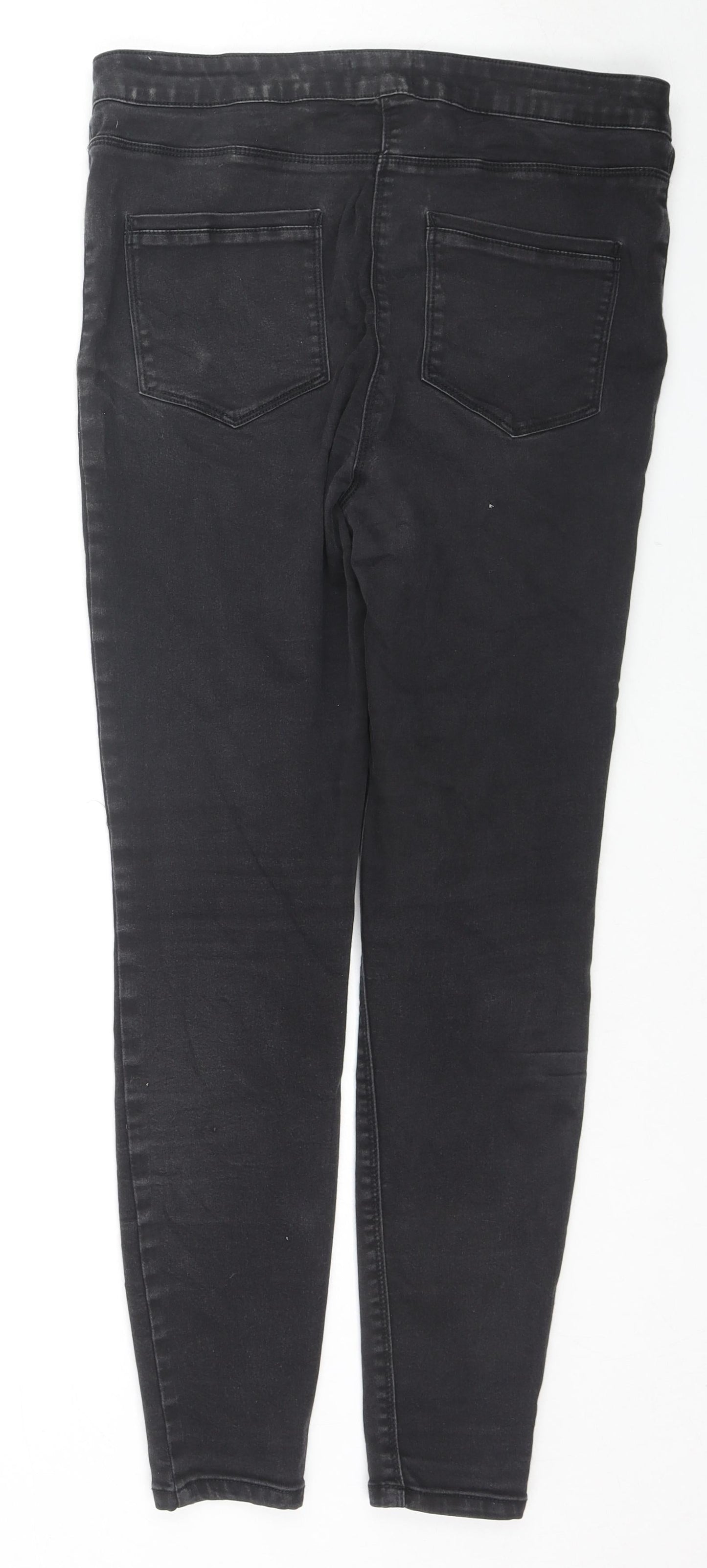 Denim// Womens Black Cotton Skinny Jeans Size 16 L28 in Regular Zip