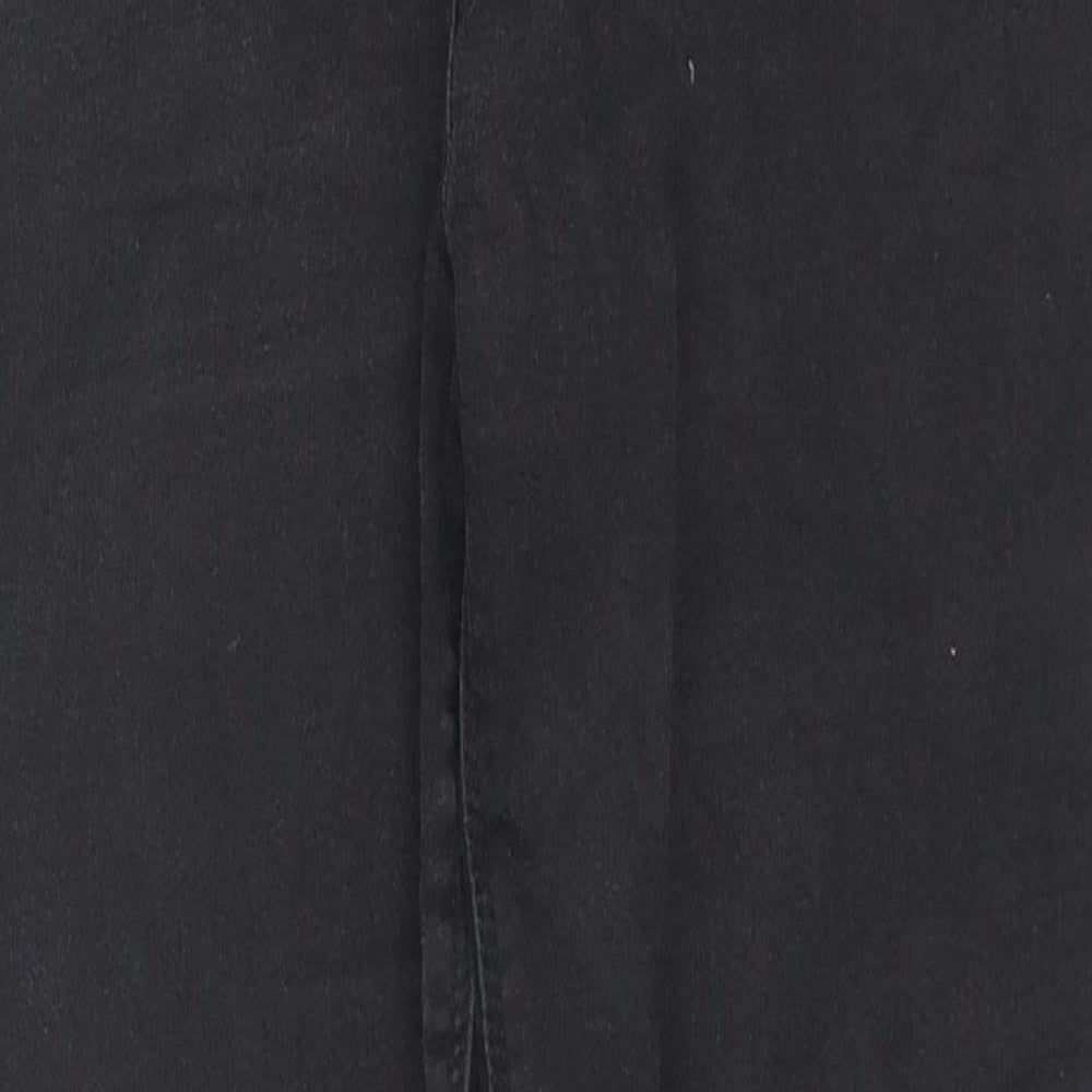 Denim// Womens Black Cotton Skinny Jeans Size 16 L28 in Regular Zip