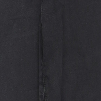 Denim// Womens Black Cotton Skinny Jeans Size 16 L28 in Regular Zip