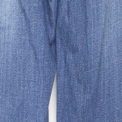 R&S Womens Blue Cotton Skinny Jeans Size 10 L26 in Regular Zip
