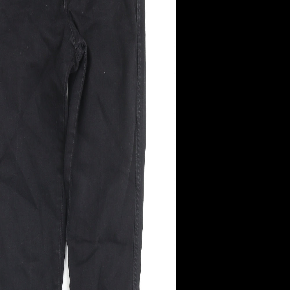 Womens UK Size 27 in H&M Regular Fit Skinny Black Jeans
