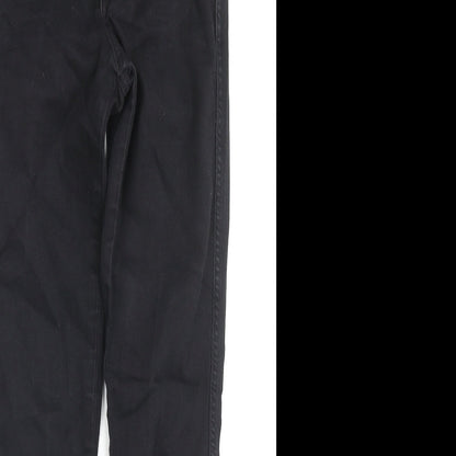 Womens UK Size 27 in H&M Regular Fit Skinny Black Jeans