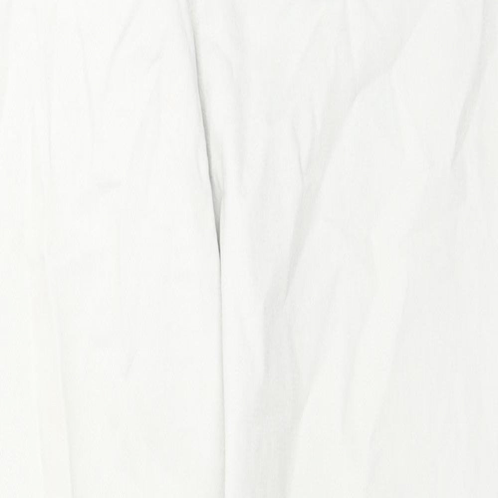 Womens UK Size 14 Marks and Spencer Regular Fit Straight Ivory Jeans