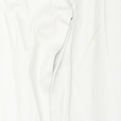 Womens UK Size 14 Marks and Spencer Regular Fit Straight Ivory Jeans