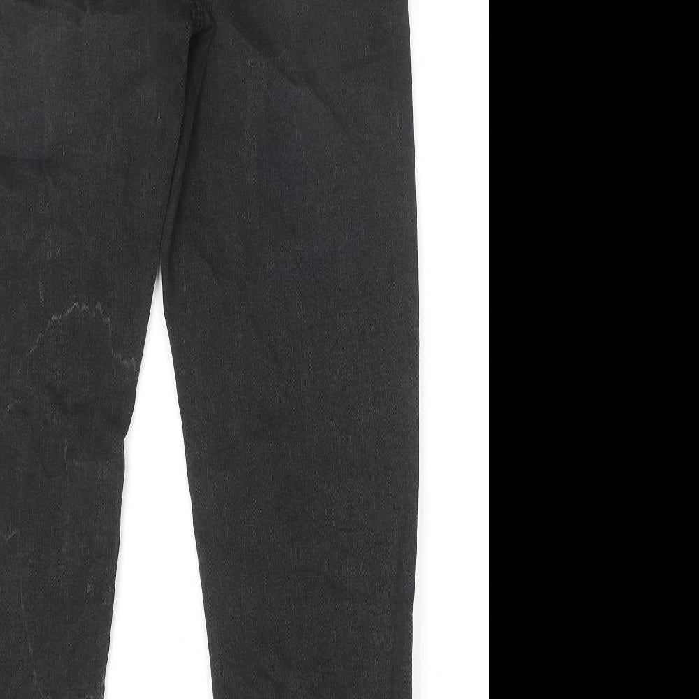 Per Una Womens Blue Cotton Tapered Jeans Size 30 in L25 in Regular Zip