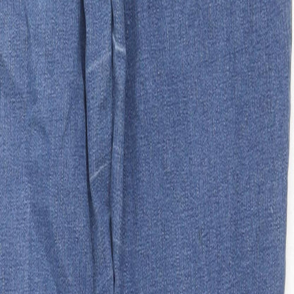 Denim & Co. Womens Blue Cotton Skinny Jeans Size 6 L29 in Regular Zip