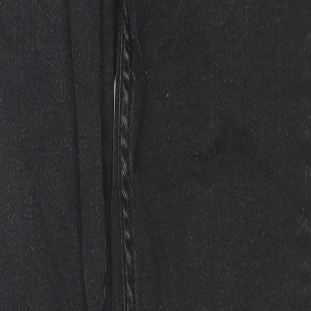 Zara Womens Black Cotton Skinny Jeans Size 8 L27 in Regular Zip