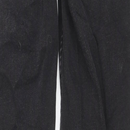 Zara Womens Black Cotton Skinny Jeans Size 8 L27 in Regular Zip