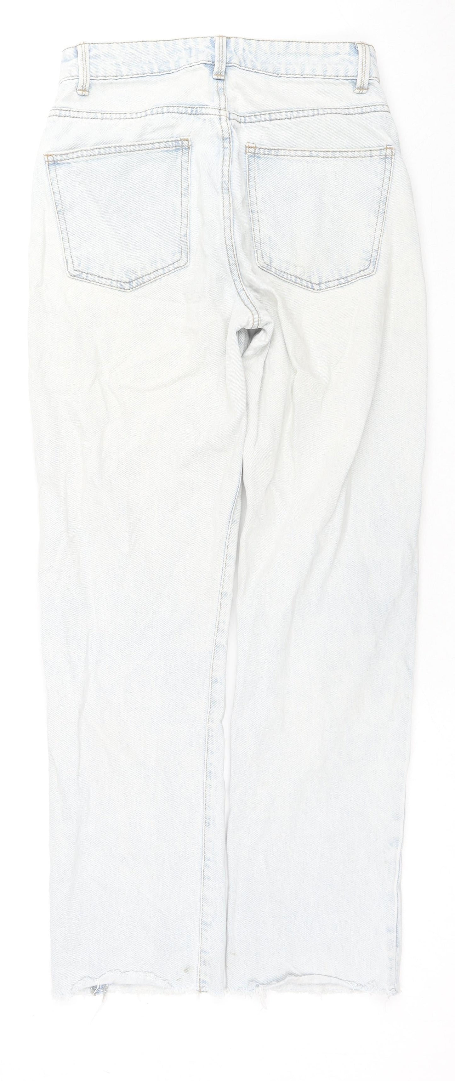 Denim & Co. Womens Blue Cotton Skinny Jeans Size 6 L28 in Regular Zip