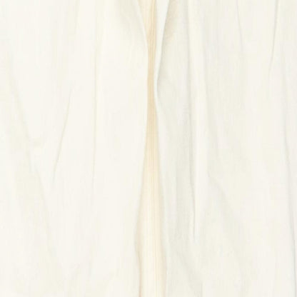 Denim & Co. Womens Ivory Cotton Skinny Jeans Size 10 L32 in Regular Zip - Side Slit(s)