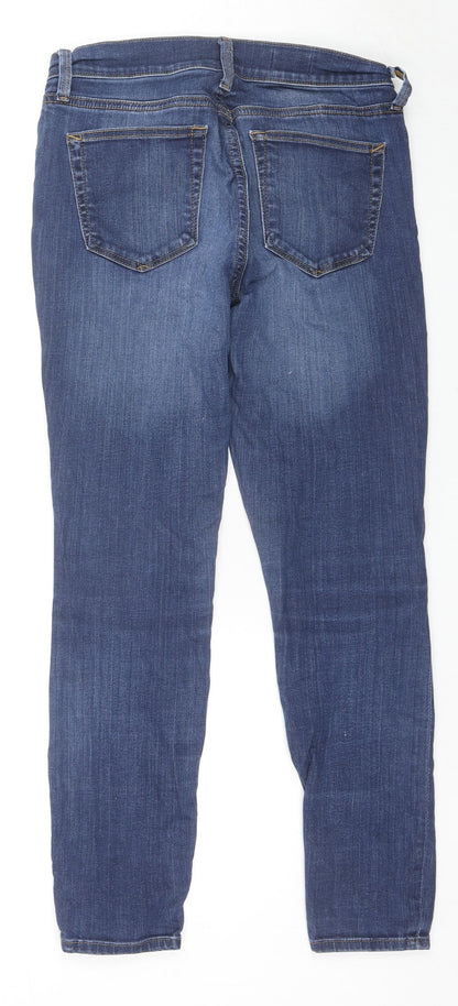 Gap Womens Blue Cotton Skinny Jeans Size 28 in L27 in Regular Zip