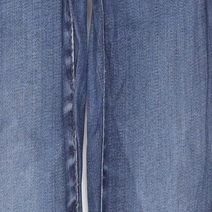 Gap Womens Blue Cotton Skinny Jeans Size 28 in L27 in Regular Zip