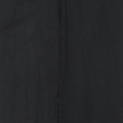 Divided by H&M Womens Black Cotton Bootcut Jeans Size 6 L28 in Regular Zip